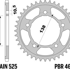 Couronne PBR acier standard – 525