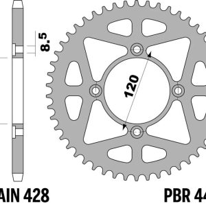 Couronne PBR acier standard – 428