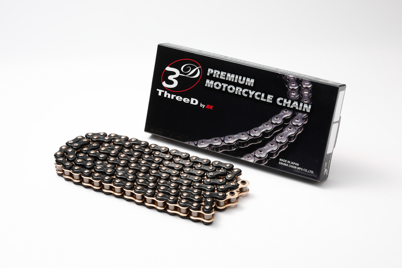 Chaine de transmission EK CHAIN 525 Z/3D - Joints Qx2-Ring - attache à riveter