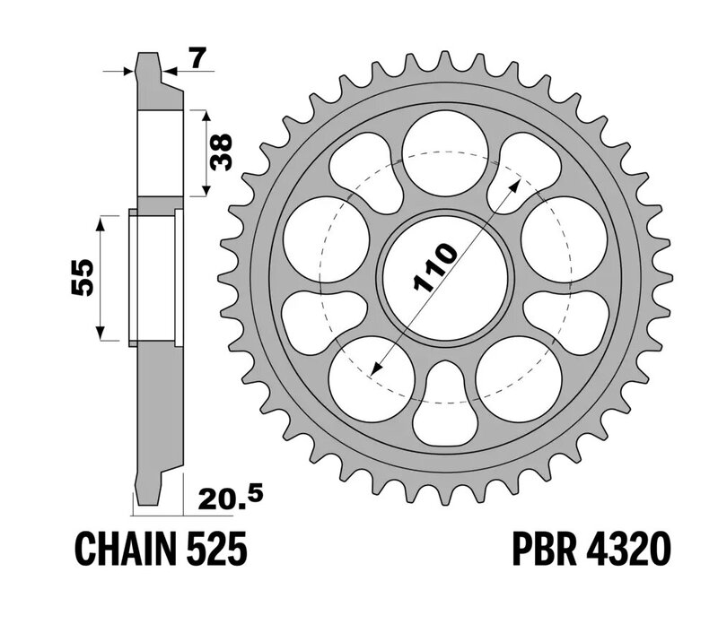 Couronne PBR acier renforcé - 520
