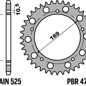 Couronne PBR acier standard – 525