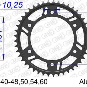 Couronne AFAM alu standard – 520