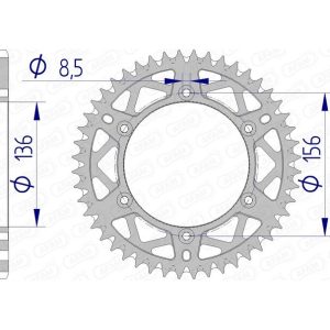 Couronne AFAM alu standard – 520