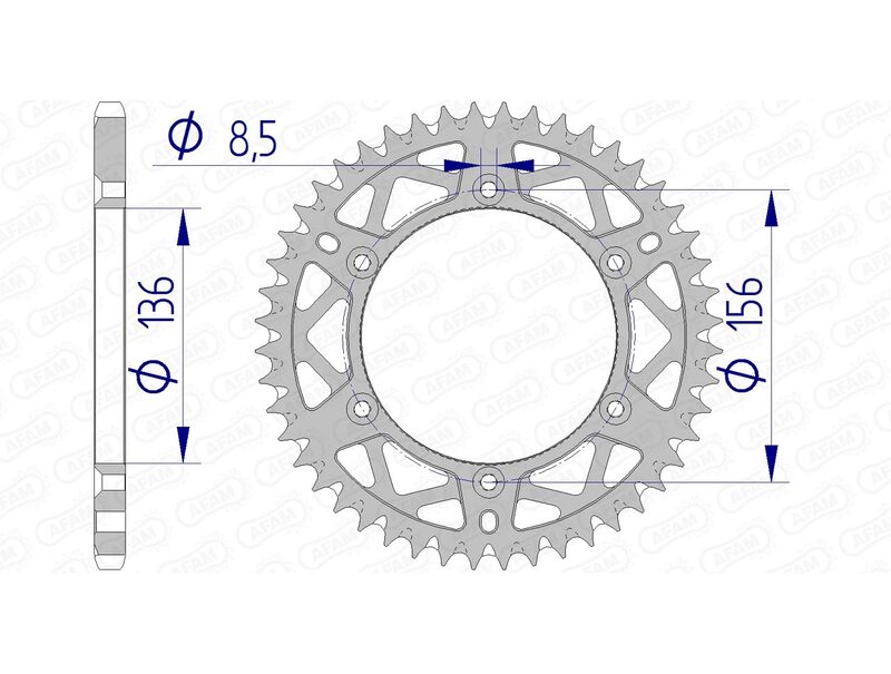 Couronne AFAM alu standard - 520