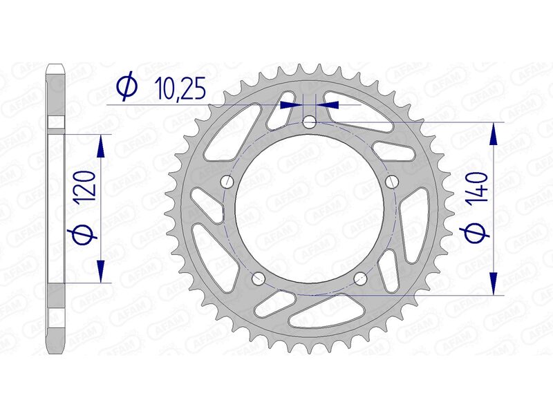 Couronne AFAM alu standard - 520