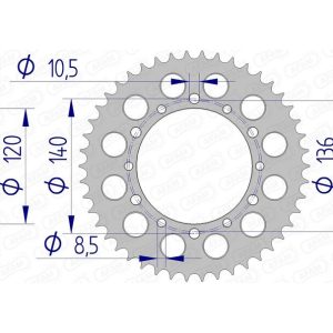 Couronne AFAM alu standard – 520