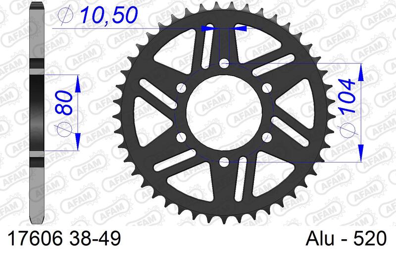 Couronne AFAM alu standard - 520