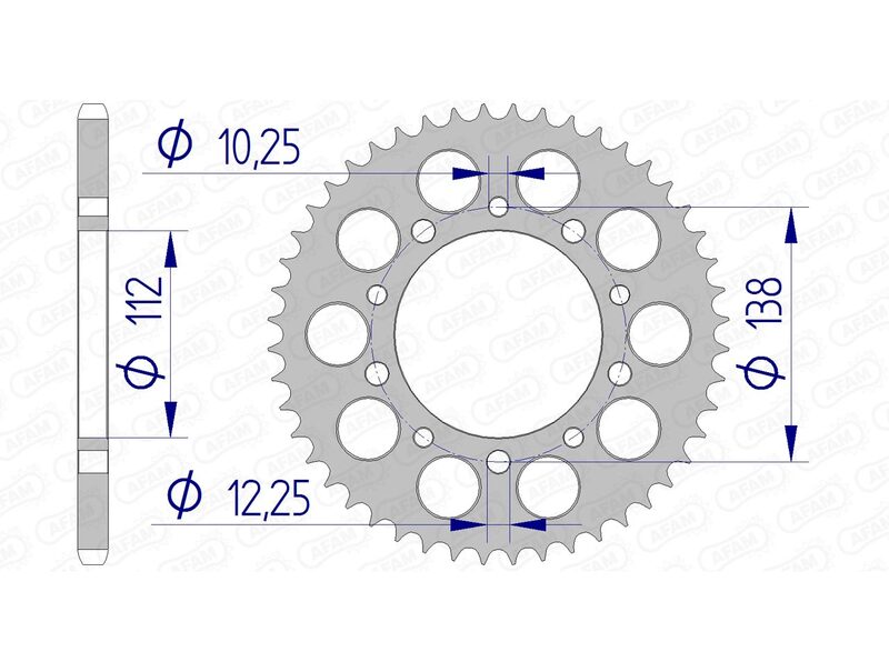 Couronne AFAM alu standard - 520