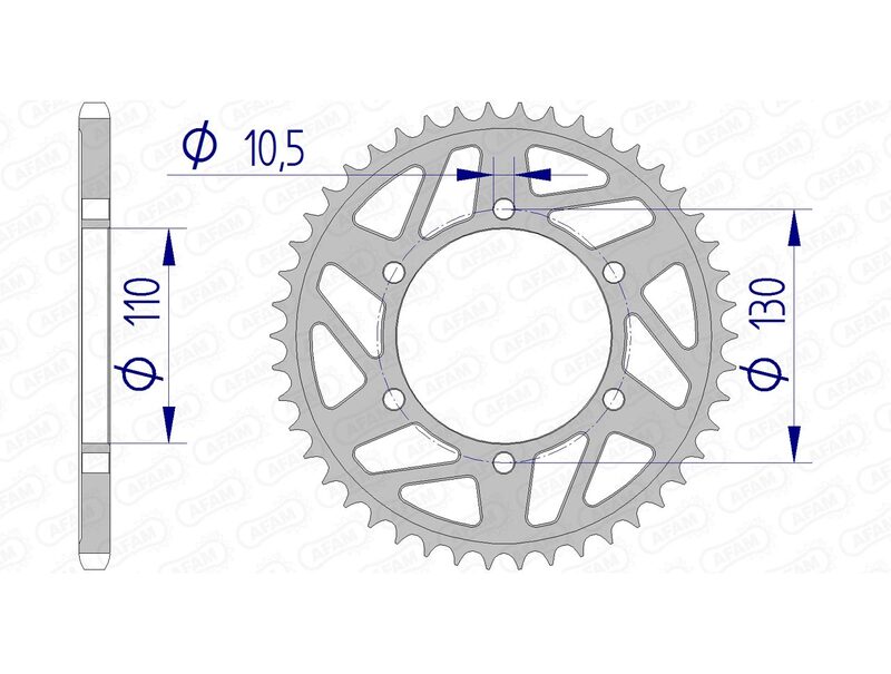 Couronne AFAM alu standard - 520