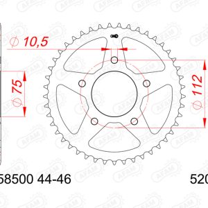 Couronne AFAM acier standard – 519