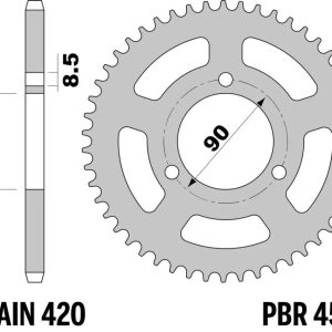 Couronne PBR acier standard – 420