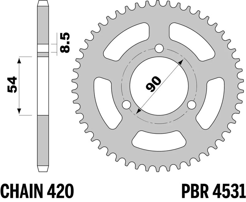 Couronne PBR acier standard - 420