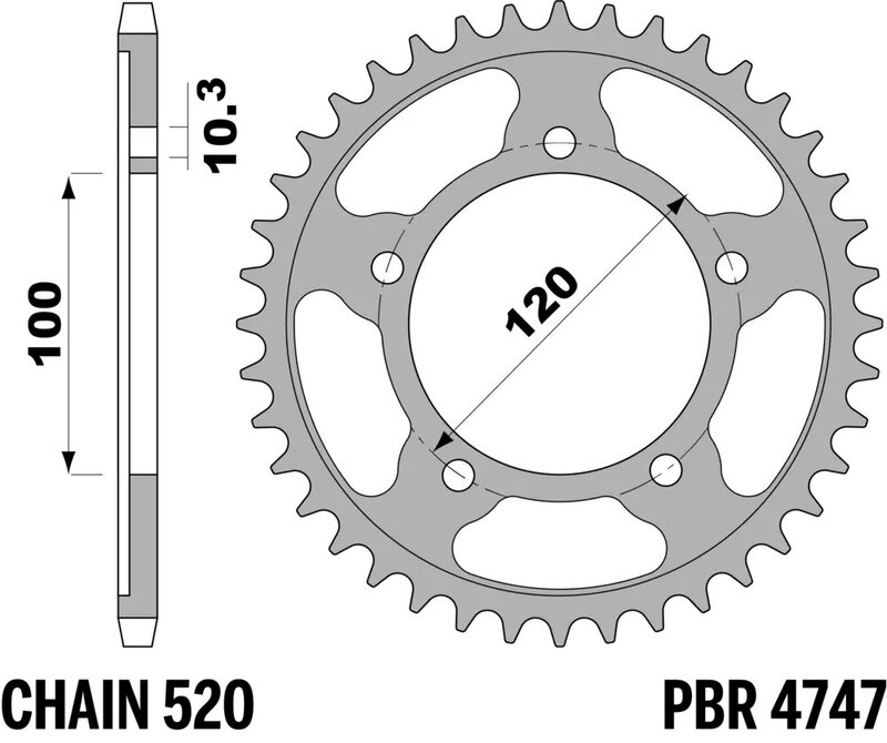 Couronne PBR alu renforcé - 520