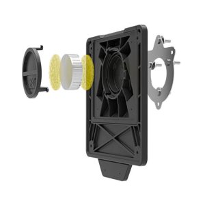 Support de plaque avec compartiment pour traceur RACETECH – noir
