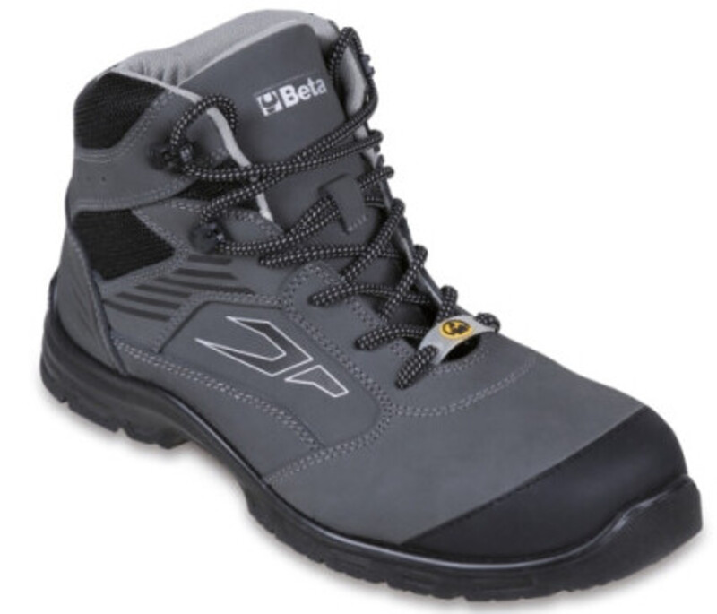 Chaussures de sécurité BETA 7218G en cuir nubuck hydrofuge – gris