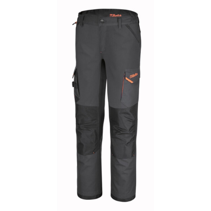 Pantalon de travail BETA 7818G à multiples poches en tissu élastique – gris