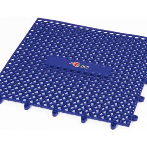 Tapis modulaire en caoutchouc RACETECH – 9 pièces (1 m²) – bleu