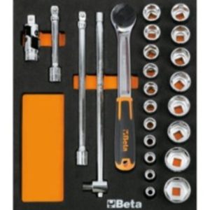 Plateau thermoformé souple BETA M83 avec composition d&rsquo;outils