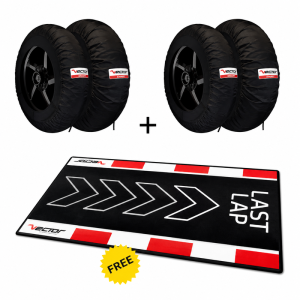 Kit VECTOR – 2 jeux de couvertures chauffantes Pro-Track 120/190 avec tapis de paddock Last Lap offert