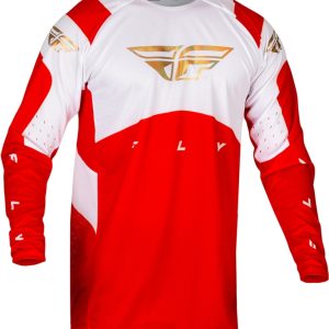 Maillot FLY RACING Evolution DST Podium – rouge/blanc/rouge Iridium
