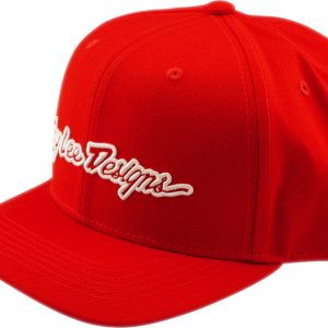 Casquette TROY LEE DESIGNS Curved Snapback Signature – Team Red