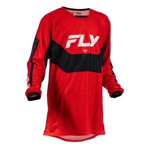 Maillot enfant FLY RACING Kinetic Mesh – rouge/noir/blanc