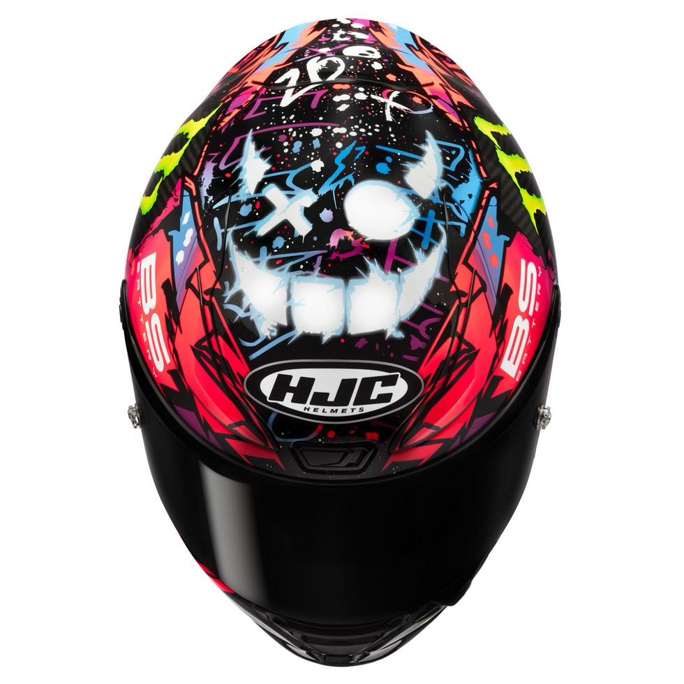 Casque HJC RPHA 1 V2 Carbon Funky Diablo Fabio Quartararo – Édition Limitée – Image 3