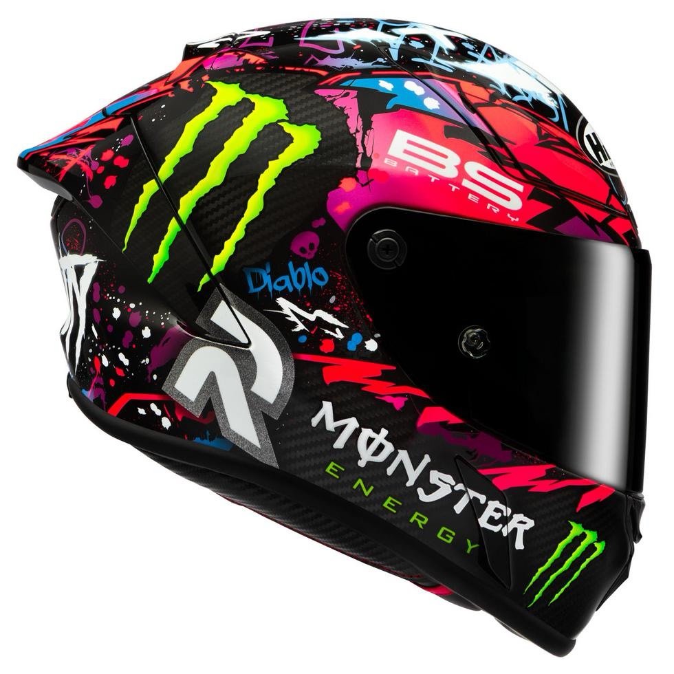 Casque HJC RPHA 1 V2 Carbon Funky Diablo Fabio Quartararo – Édition Limitée – Image 4