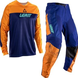 Ensemble Motocross LEATT Ride Kit 3.5 V26 Orange / Bleu