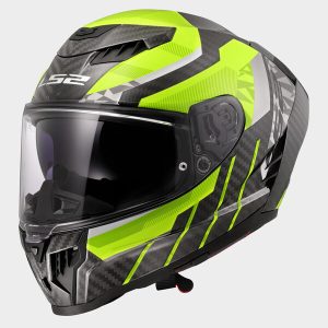 Casque LS2 FF807 DRAGON TRAX H-VIS YELLOW