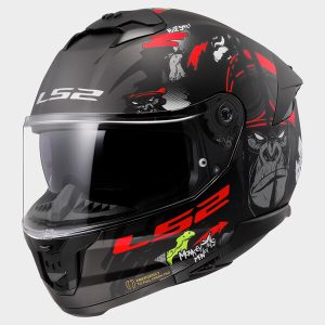 Casque LS2 FF808 STREAM II ANGRY MONKEY M.BLACK RED-06
