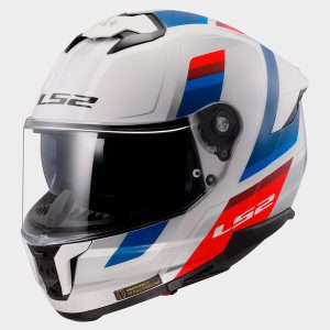 Casque LS2 FF808 STREAM II VINTAGE WHITE BLUE RED-06