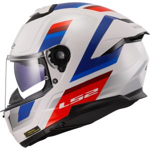 Casque LS2 FF808 STREAM II VINTAGE WHITE BLUE RED-06