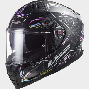 Casque LS2 FF811 VECTOR II TROPICAL BLACK WHITE-06