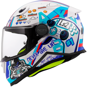Casque LS2 FF812 KID NEXT LEVEL WHITE