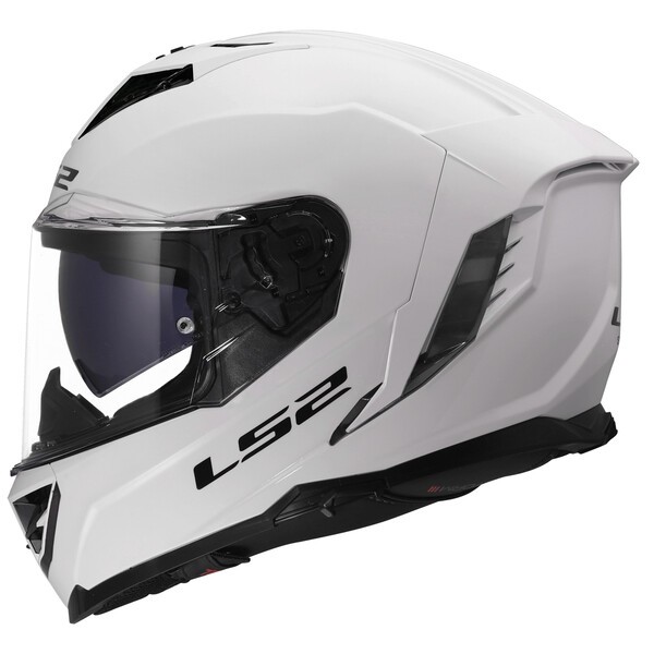 Casque LS2 FF818 STORM III SOLID GLOSS WHITE – Image 2