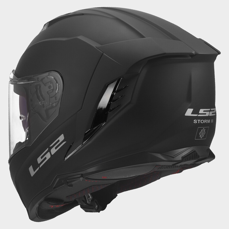 Casque LS2 FF818 STORM III SOLID MATT BLACK – Image 5