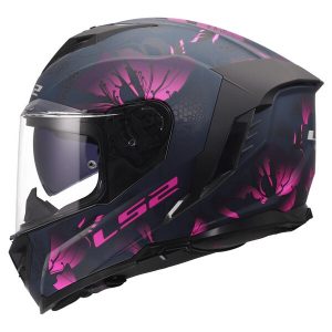 Casque LS2 FF818 STORM III BURST BLACK PINK