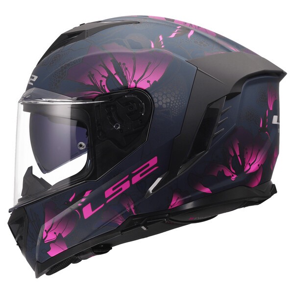 Casque LS2 FF818 STORM III BURST BLACK PINK – Image 2