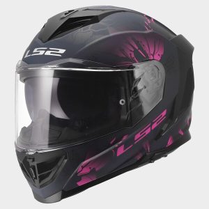 Casque LS2 FF818 STORM III BURST BLACK PINK