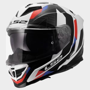 Casque LS2 FF818 STORM III SPORTY WHITE BLUE RED
