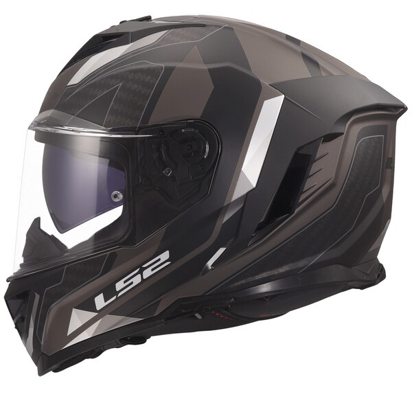 Casque LS2 FF818 STORM III SPORTY BLACK GREY – Image 2