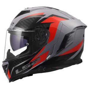 Casque LS2 FF818 STORM III DYNAMO GREY RED