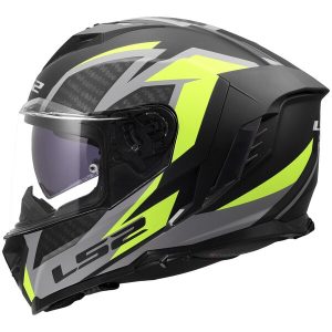 Casque LS2 FF818 STORM III DYNAMO BLACK H-V YELLOW
