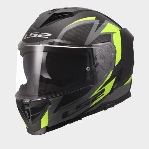 Casque LS2 FF818 STORM III DYNAMO BLACK H-V YELLOW