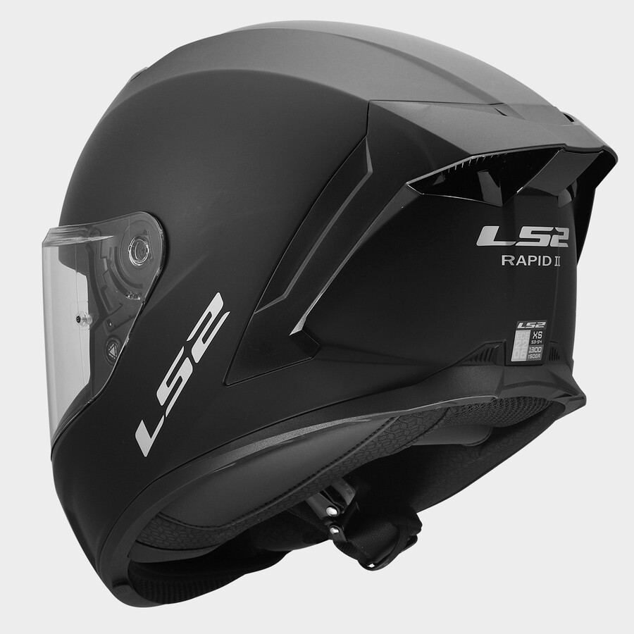 Casque LS2 FF820 RAPID III SOLID MATT BLACK – Image 4