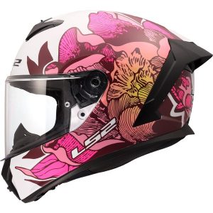 Casque LS2 FF820 RAPID III POPPIES II WHITE PINK