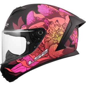 Casque LS2 FF820 RAPID III POPPIES II BLACK PINK