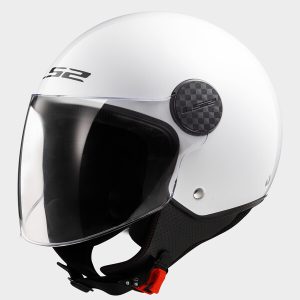 Casque LS2 OF558 SPHERE II SOLID GLOSS WHITE-06