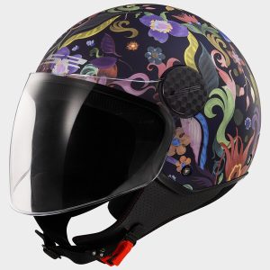 Casque LS2 OF558 SPHERE LUX II BLOOM BLUE PINK-06